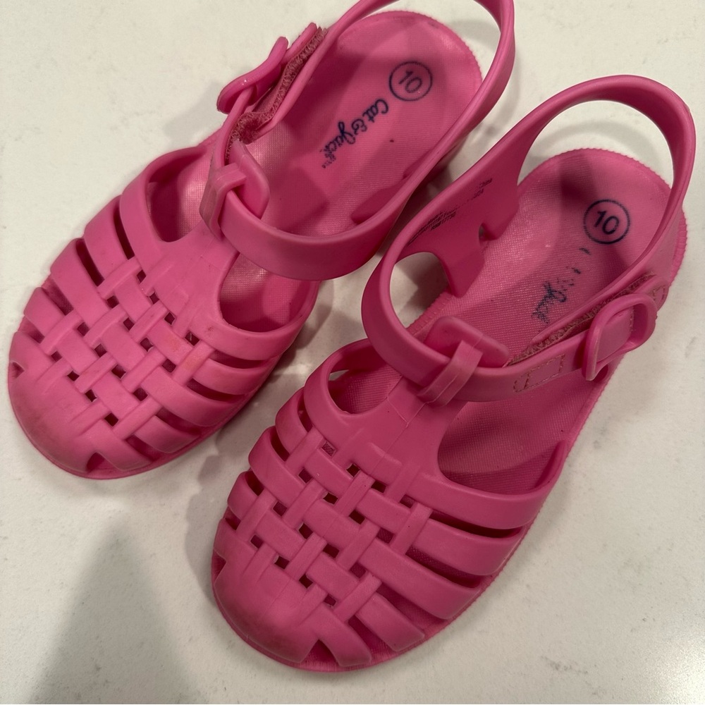 Cat & Jack Pink Sandals Jelly Style - Picture 2 of 7